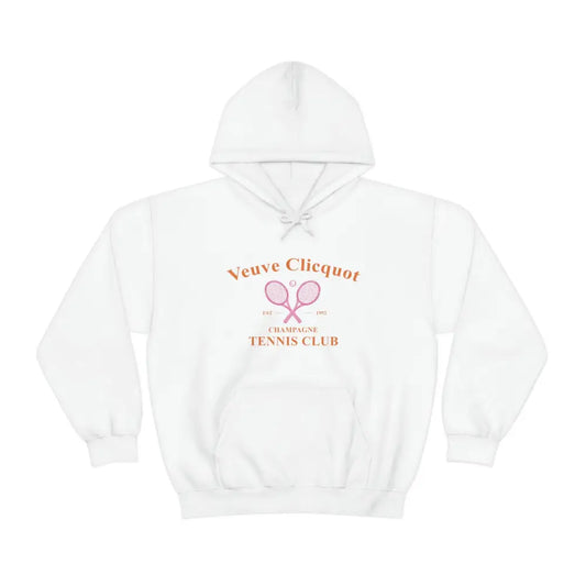 Veuve Clicquot Tennis Club - Unisex Heavy Blend Hooded Sweatshirt - White / S - Hoodie