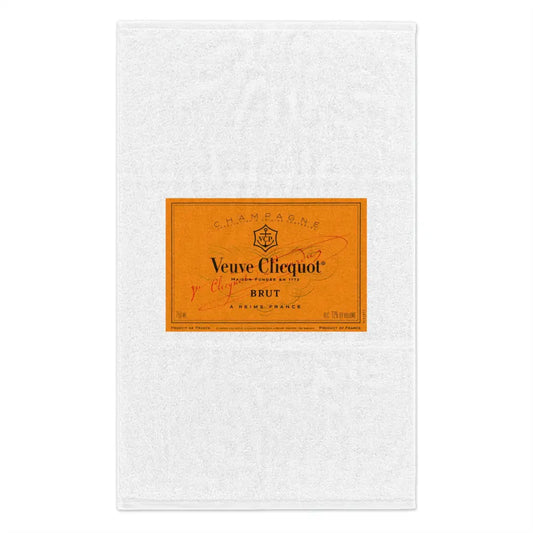 Veuve Clicquot Towel HQ Print - White / 11’’ × 18’’ - Home Decor
