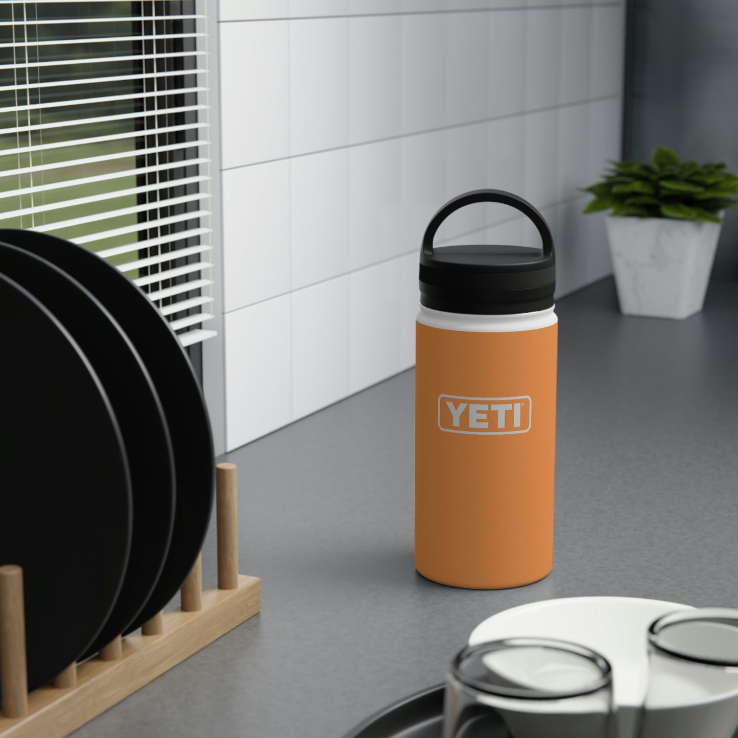 YETI Stainless Steel Water Bottle, Handle Lid