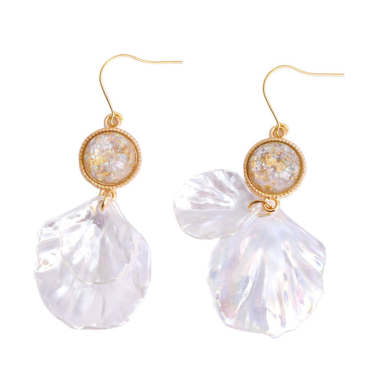 K Collective Acrylic Shell Earrings