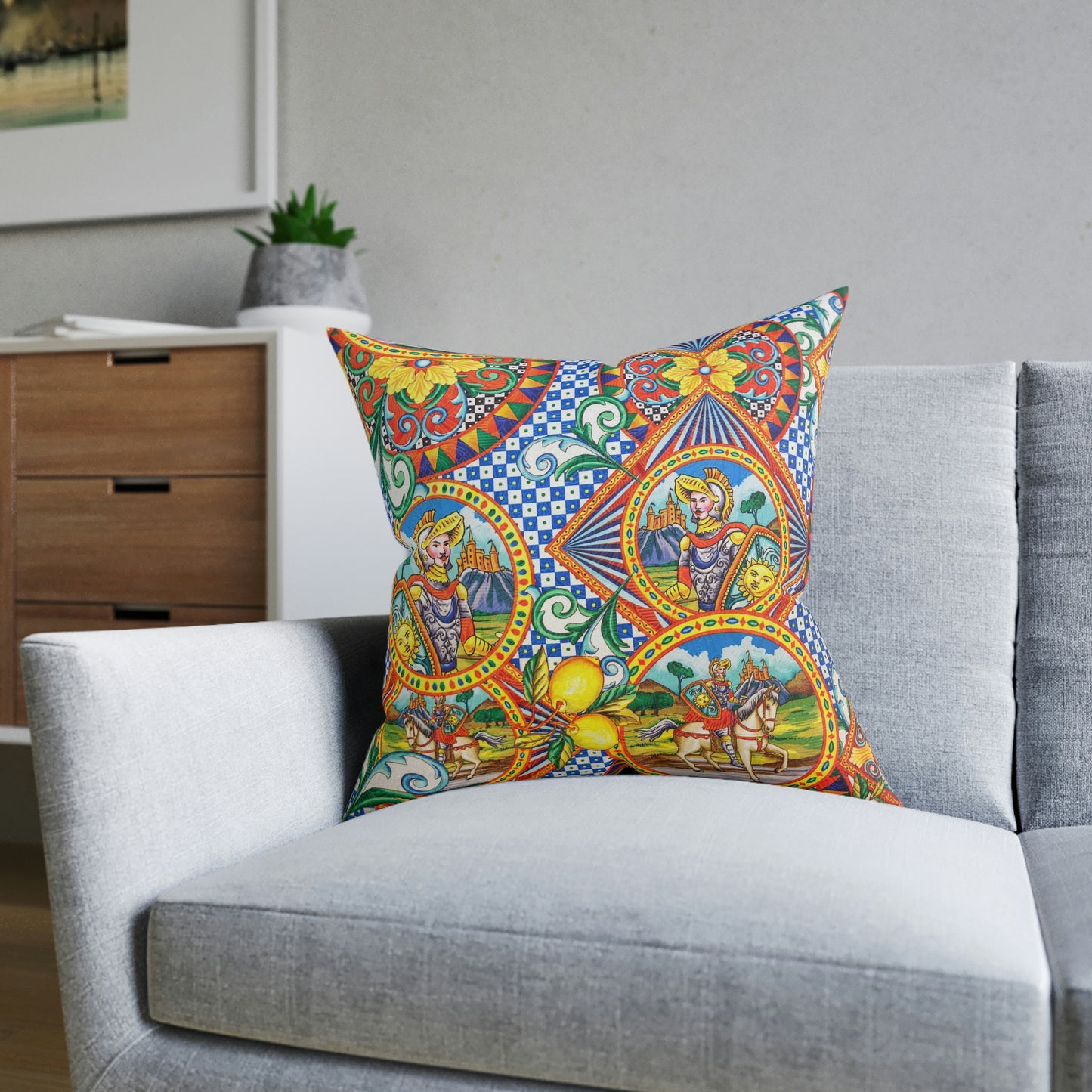 Dolce & Gabbana Inspired Pillow | Luxury Designer Cushion Cover