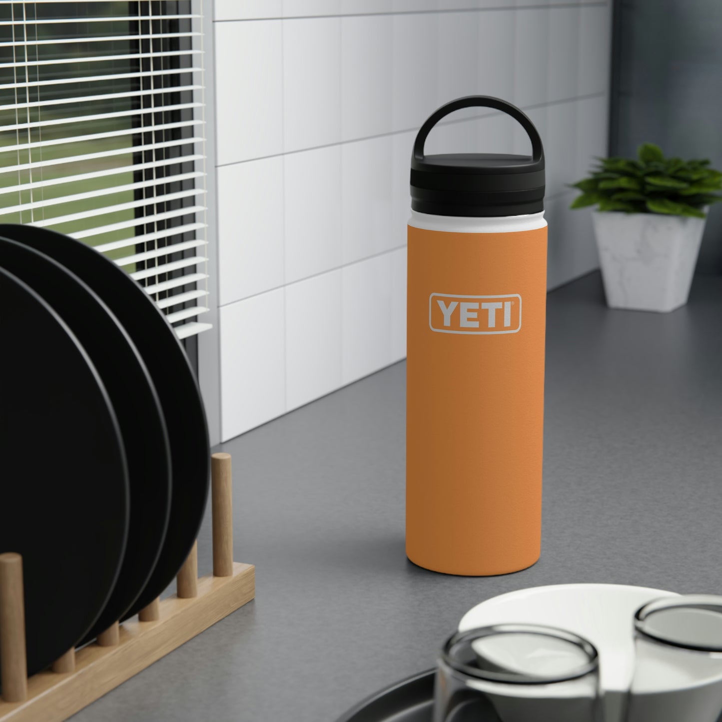 YETI Stainless Steel Water Bottle, Handle Lid