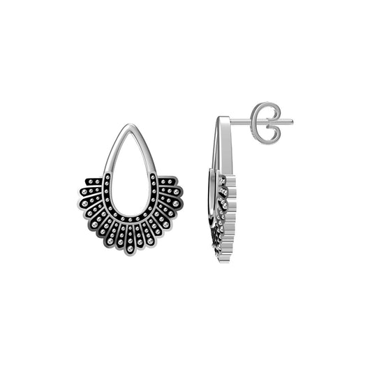 RBG Dissent Collar Earrings 925 Sterling Silver Earrings for Women