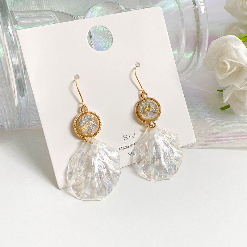 K Collective Acrylic Shell Earrings