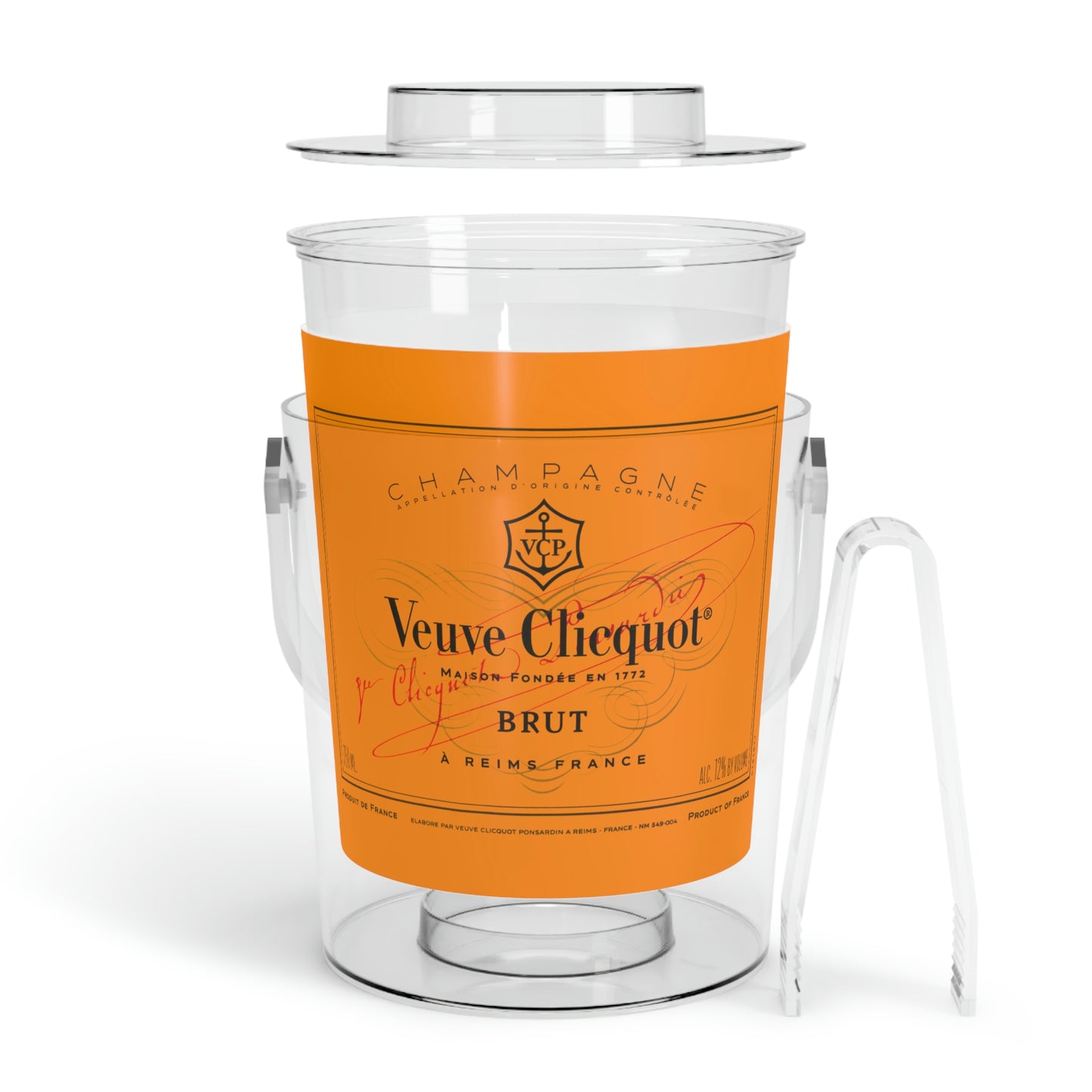 Veuve Clicquot Ice Bucket with Tongs