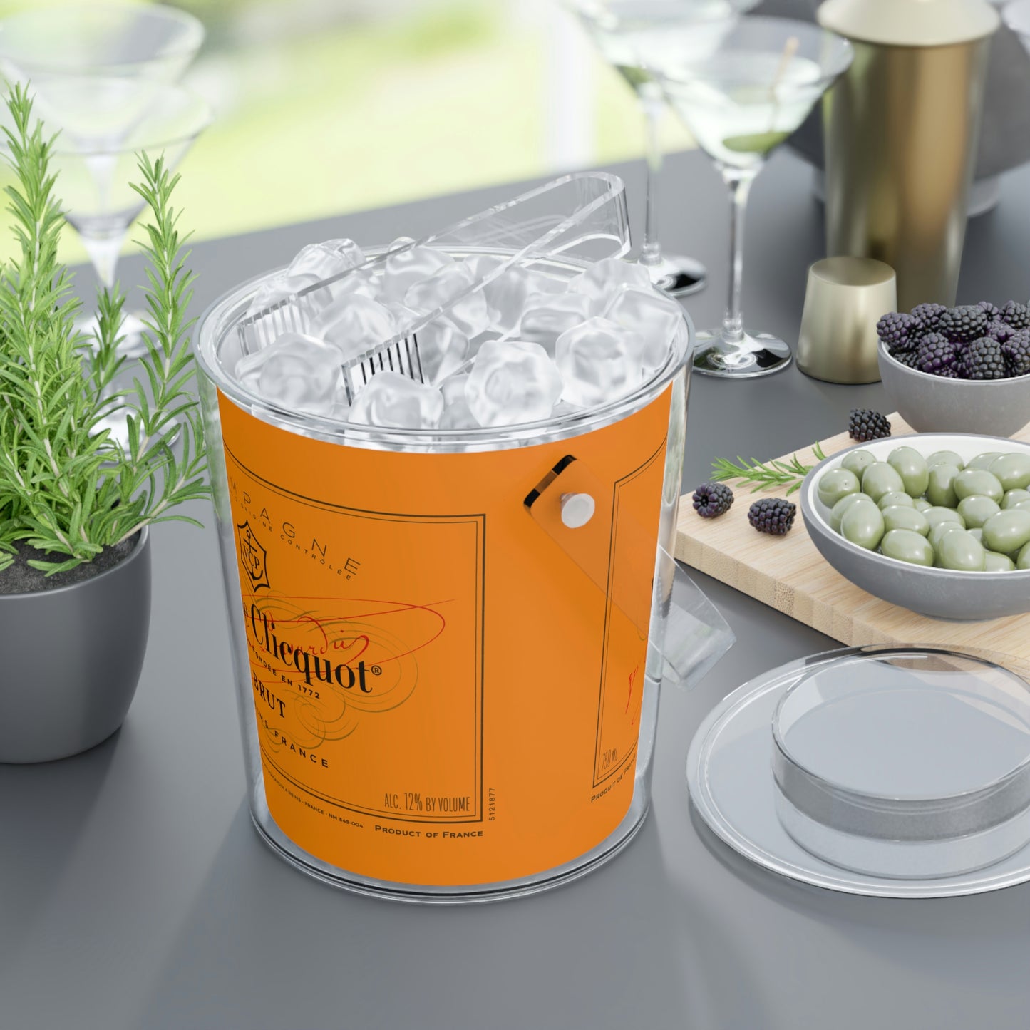 Veuve Clicquot Ice Bucket with Tongs
